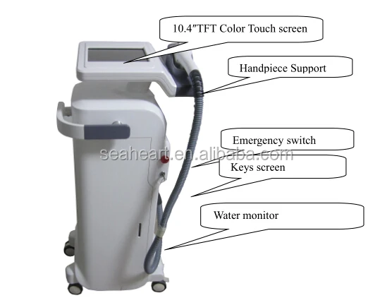 CE approval Stationary 808nm diode laser hair removal machine