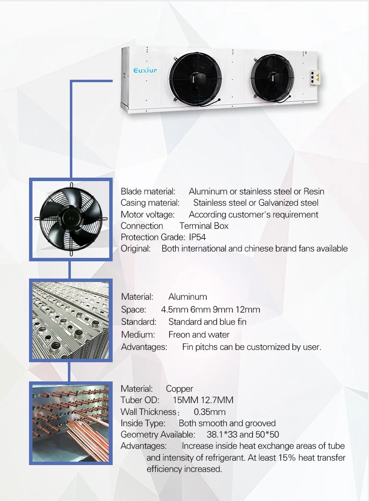 low temperature air cooled evaporator