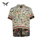 Factory direct high quality rayon colorful printed flower cheap hawaiian shirt for men