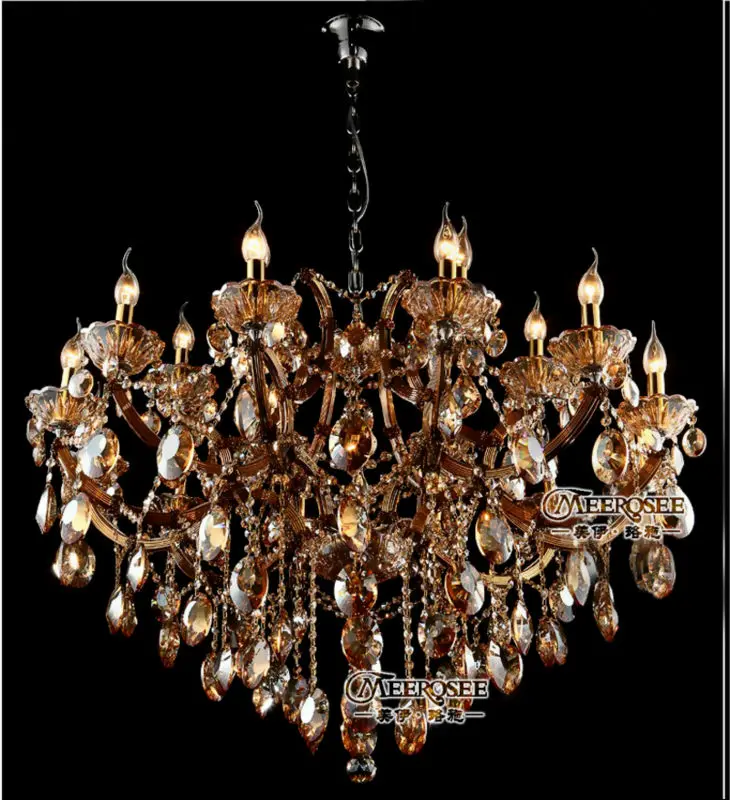 Мода и роскошный большой Хрустальные люстры люстра висит кулон лампа MD8662