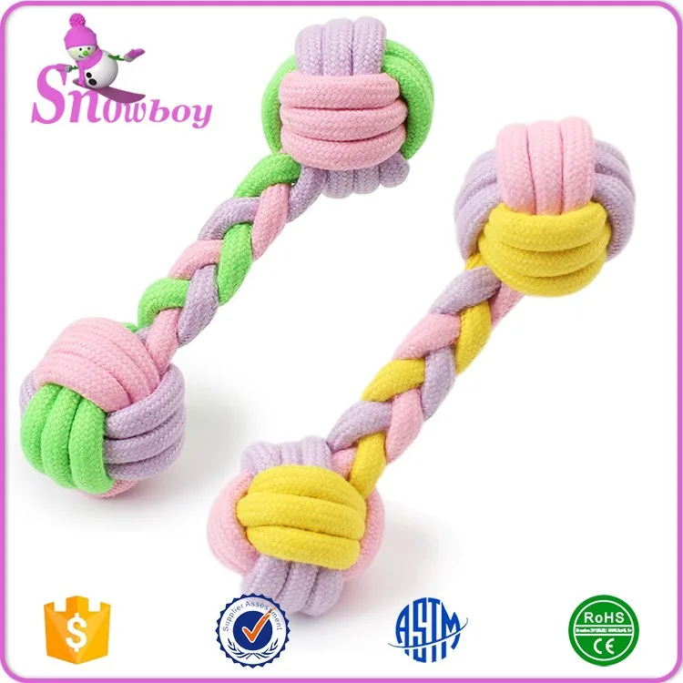 犬ペットの咀嚼ロープ骨形状キャンディーの色の綿ロープのおもちゃ仕入れ・メーカー・工場