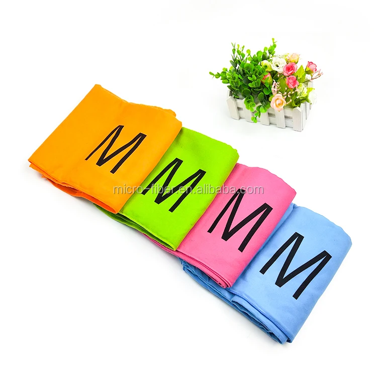 wholesale 80% polyester 20% polyamide Ultra absorbent personalized printed logo gym microfibre towel sport quick dry