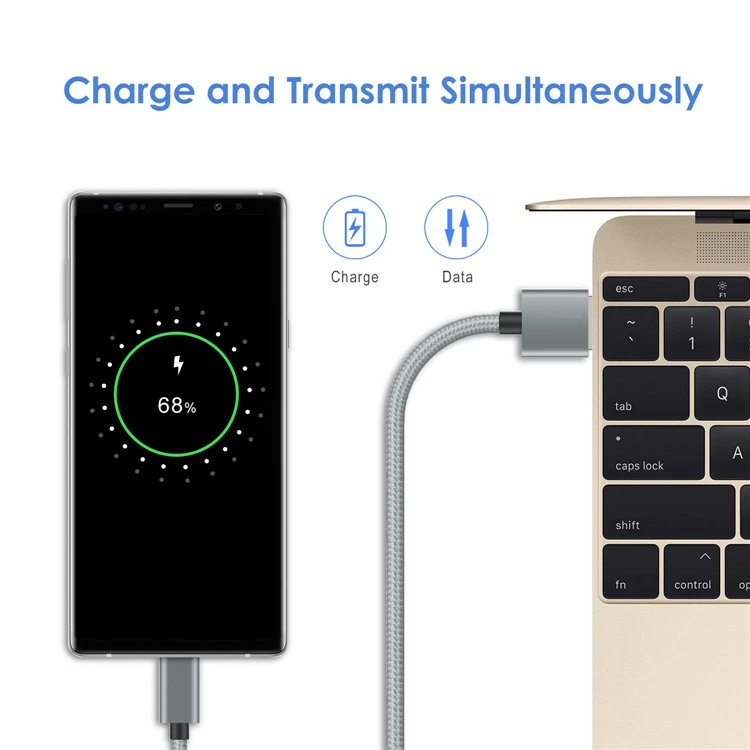 Hot Sale Custom Braided USB Cable Premium QC3.0 2.4A Fast Charger Sync Data USB C Cable For Android Micro USB Cable - ANKUX.COM