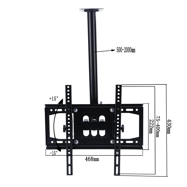 Black Ceiling Tv Mount 360 Rotation Ceiling Mount Tv