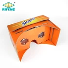 China cheap 3d vr glasses custom google cardboard V1 boxes