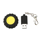 Funny Wheel Keychain Gift with USB 2.0 Flash Drive Memory Stick 32GB