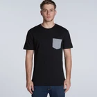 Mens t-shirt manufacturer custom pocket tee shirt cotton t shirt with contrast pocket