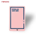 Credit card size printable RFID hotel key cards with chip MIFARE Mini