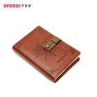 High-end Diary Book with Code Lock A5 PU Leather Notebook
