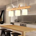 modern bedroom 3 heads bathroom bird glass ball shades hanging wood lamps indoor kitchen ceiling pendant lighting fixture