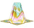 Women's Customized Color Chinese 100% Pure Silk Square Scarf