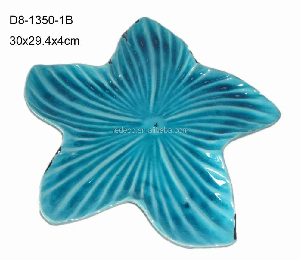 ceramic starfish design dish