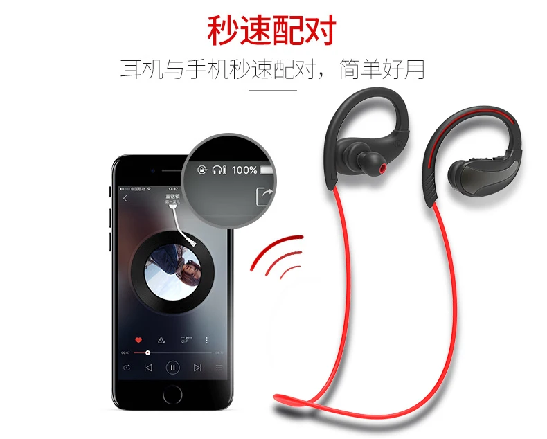 Consumer Electronic Product Earphone Wireless Earpiece Bluetooth Stereo Earphone - ANKUX.COM