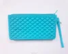 Factory Wholesales WaterProof Fashion Zipper Silicone Clutch Wallets Shopping bags for ladies
