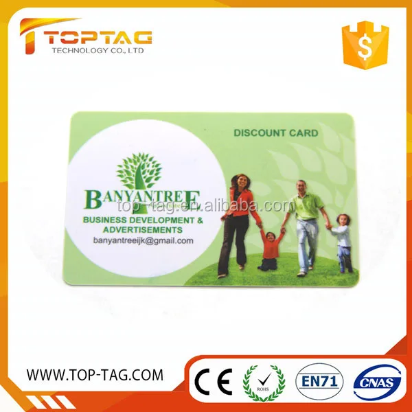 logo printing plastic gift card classic 1k chip for shopping