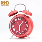 KH-CL093 King Height Desktop Table Desk Vintage Classic Retro Twin Bell Alarm Clock Metal