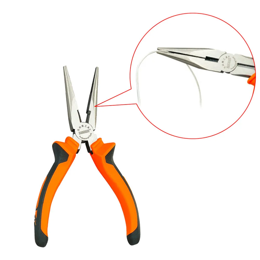 2017 Popular JAKEMY 8 Inch Pliers Long Pointed Nose Clamp Press Shear Wire Repair Tool