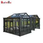 China Aluminum and Tempered Glass Building Customized Prefabricated Houses