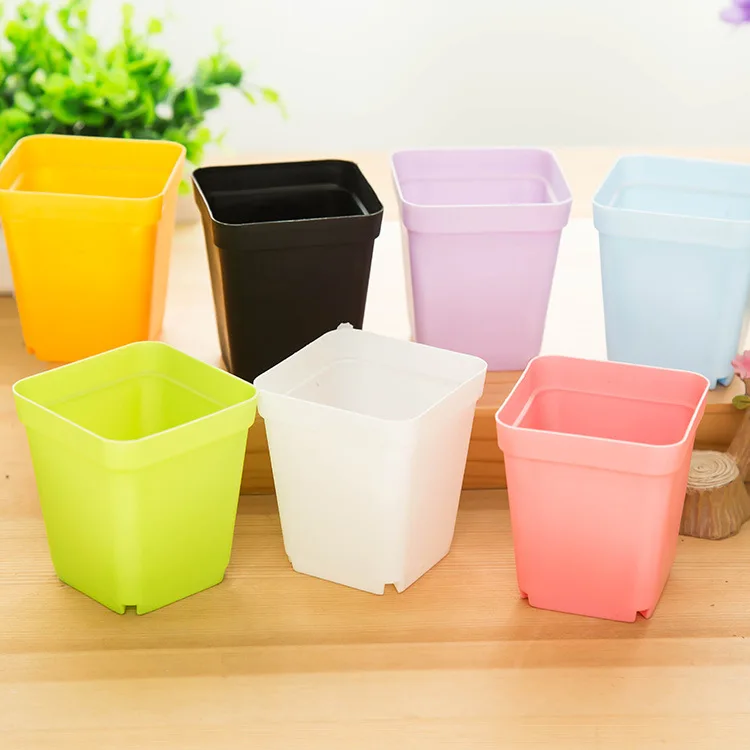 J393 Decorative Plant Pot,Bright Color Flower Pot,Cheap Plastic