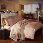 300TC 100% cotton Jacquard hotel bed linen/ home bedding sheet set
