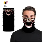 Adult Seamless Comfortable Running Skull Face Shield Bandana