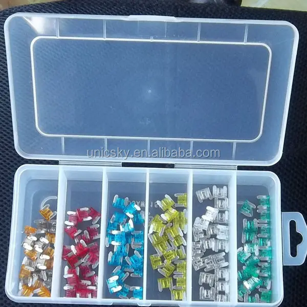 Auto Micro- Mini Fuse Assortment/Kit/Set 120PC Micro-Mini Fuse For Vehicles