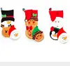 2018 wholesale China best selling party item gift fabric felt indoor Christmas stocking santa bear snowman decoration
