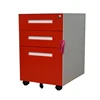New design office equipment steel 3 drawer mobile pedestal rolling file cabinet