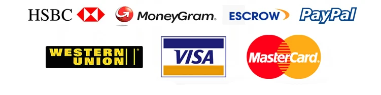 we support payment terms t/t ,western union, moneygram, escrow