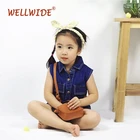 children jeans set kids summer little girl clothing sets