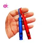 Factory price 2018 New custom logo Sports Colorful Aluminum Metal promotion Funny Survival Whistle keychain