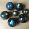 Natural blue flashy labradorite stone quartz personalized crystal balls for sale