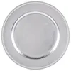 PZ25890 Cheap Selling fancy silver plastic charger plates