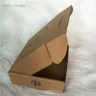 Recycled brand logo name printed custom kraft corrugated cardboard gift shipping packaging presentation mailers box