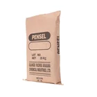 Machine made sewn bottom multiwall pp woven laminated brown kraft paper fertilizer packaging bags