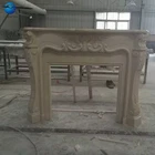 Indoor Fireplace Carved Marble Fireplace Insert Antique Carve Natural Stone Fujian White Marble Fireplace