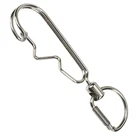 Keychain Japanese Style Bright Waterproof Silver Stainless Daily Buckle key chain clip
