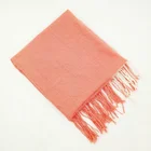 2019 fashion dyed polyester shining bright color scarf