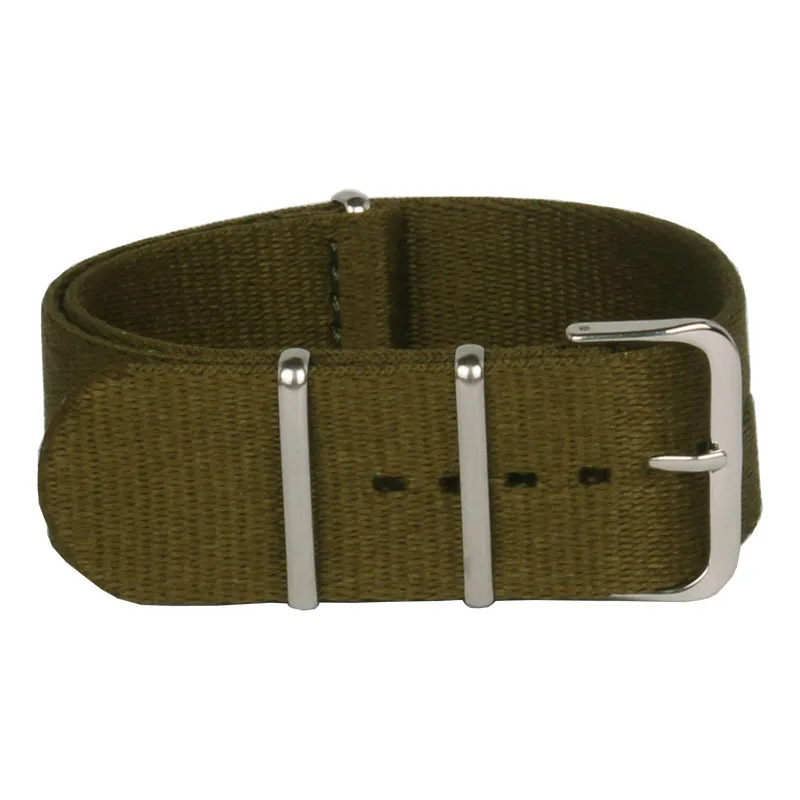 Wholesale Fashion Army Green 2015 Army Military Nato Nylon Watch 20mm Fabric Woven Watchbands Strap Band Buckle Belt Accessories