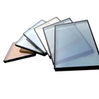 frosted 5+9A+5mm low UV low-e tempered double glazed building glass