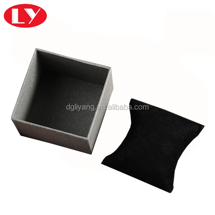 jewelry paper packaging box with soft pillow for bangle watch