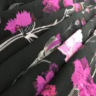 Fonesun-SK138 custom service 100%pure silk floral digital printed silk crepe de chine printing fabric