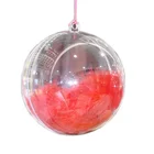 big christmas transparent crystal plastic ball