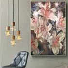 CS-FM44 Best Price Art Glass Wall Mosaic Pink Flower Mural