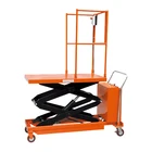 China 300-500 kg mini semi electric mobile folded hydraulic platform scissor lift table