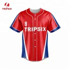 Plain Button Up Womens Retro Baseball Jersey Shirt
