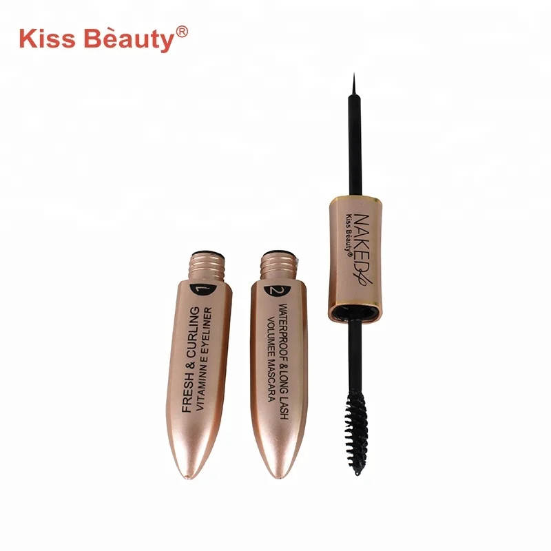 Kiss Beauty 2 In 1 Black Makeup Eyes Fiber Mascara Waterproof Eyeliner Pencil View Waterproof Eyeliner Pencil Kiss Beauty Product Details From Shantou Yingji Cosmetic Co Ltd On Alibaba Com