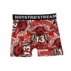 Custom printed 9"inseam mens fitted boxers underwear shorts price