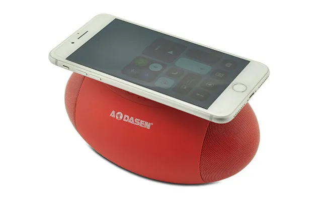 Football Shape Wireless Charging Handsfree Call AUX FM TF USB Wireless Portable Speaker - ANKUX.COM
