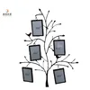 Unique design wall decoration picture frame black metal family tree photo frames